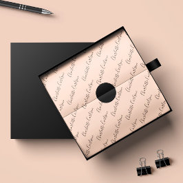 Minimalistisch Business Chic Blush Pink-script Cadeaupapier