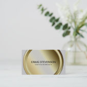 Minimalistisch Button grijs patroonVisitekaartje Visitekaartje (Staand voorkant)