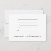 Minimalistisch Cadeaubon in Zwart en Wit met Vet L (Achterkant)