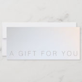 Minimalistisch cadeaucertificaat van Beauty Salon  (Voorkant)