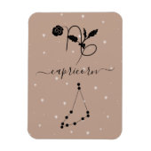 Minimalistisch Capricorn zodiabord Zwart silhouet Magneet (Verticaal)