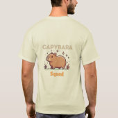Minimalistisch Capybara Silhouette T-shirt (Achterkant)