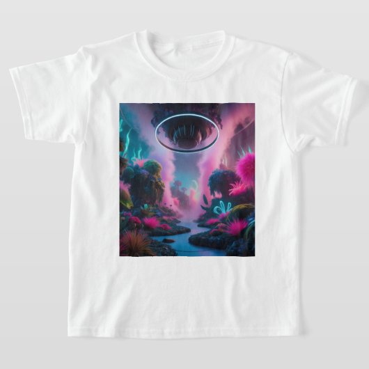 Minimalistisch cartoon stijl Tech T shirt ontwerp (Laagn)