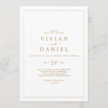 Minimalistisch Casual gouden huwelijk