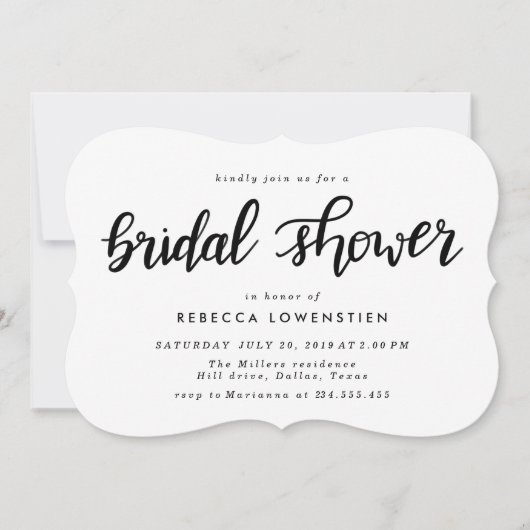 Minimalistisch Casual handgeschreven Vrijgezellenf Kaart (Voorkant)