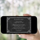 Minimalistisch Chalkboard Photo Afstuderen BBQ Par Kaart