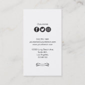 Minimalistisch  Chess Knight Visitekaartje (Achterkant)