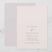 Minimalistisch chic Gold Blush Simple Elegant Wedd