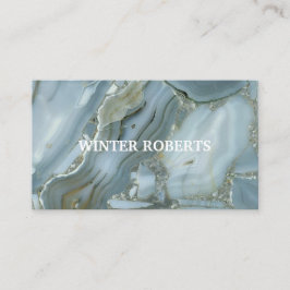 Minimalistisch chic goud glitter marmer visitekaartje