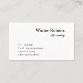 Minimalistisch chic gouden glitter marmer visiteka visitekaartje (Achterkant)