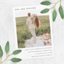 Minimalistisch chic | Modern Simple Photo Wedding