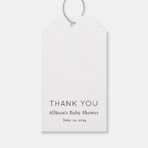 Minimalistisch Chic Zwart-wit Baby shower