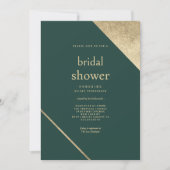 Minimalistisch chique bos groen goud Vrijgezellenf Kaart (Voorkant)