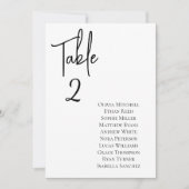 Minimalistisch chique bruiloft elegante tafel zit  kaart (Voorkant)