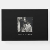 Minimalistisch chique bruiloft ontwerp wit Mr en M Gastenboek (Achterkant)