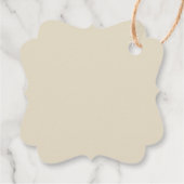 Minimalistisch Christmas Heart Ornament Bedankjes Labels (Achterkant)