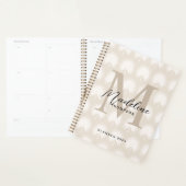 Minimalistisch chromatografisch beige Anahaw Leaf  Planner (Display)