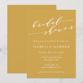 Minimalistisch Classic Dusty Yellow Vrijgezellenfe Kaart (Voorkant / Achterkant)