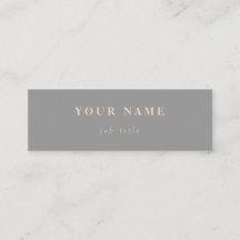 Minimalistisch Classic Elegant Mini Gray Visitekaa