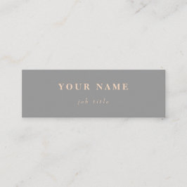 Minimalistisch Classic Elegant Mini Gray Visitekaa Visitekaartje