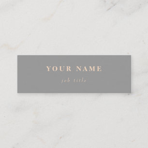 Minimalistisch Classic Elegant Mini Gray Visitekaa Visitekaartje