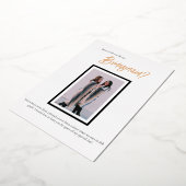 Minimalistisch Classy Eenvoudig Bruidsmeisje Folie Uitnodiging (Gedraaid)