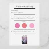 Minimalistisch Classy Eenvoudig Bruidsmeisje Folie Uitnodiging (Achterkant)