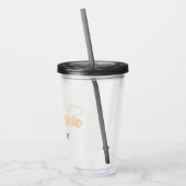 Minimalistisch Classy Eenvoudig Bruidsmeisje Geper Acryl Drinkbeker (Links)