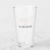 Minimalistisch Classy Eenvoudig Bruidsmeisje Glas (Achterkant)