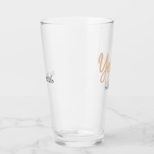 Minimalistisch Classy Eenvoudig Bruidsmeisje Glas (Rechts)