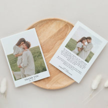 Minimalistisch Classy Simple 2 Photo Wedding
