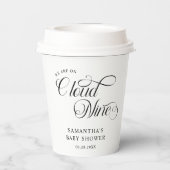 Minimalistisch Cloud Nine Baby shower Papieren Bekers (Achterkant)