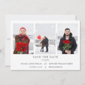 Minimalistisch collage 3 Foto's Paars Weddenschap (Voorkant)