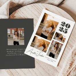 Minimalistisch collage Afstuderen jaar | Fotocolla Aankondiging