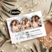 Minimalistisch Collage Bridesmaid-voorstel Kaarten