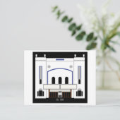 Minimalistisch Columbia Theater Feestdagenkaart (Staand voorkant)