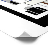 Minimalistisch Columbia Theater (Matte Print) Poster (Hoek)