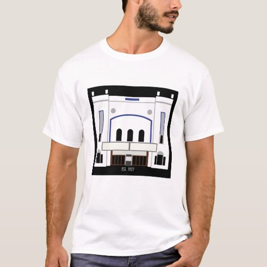 Minimalistisch Columbia Theater T-shirt (Voorkant)