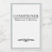 Minimalistisch Conditioner Label-set Voedselcontainer Etiket (Enkel label)