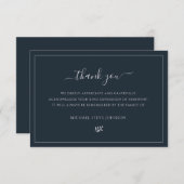 Minimalistisch condoleances Bereavement Sympathie  Bedankkaart (Voorkant / Achterkant)