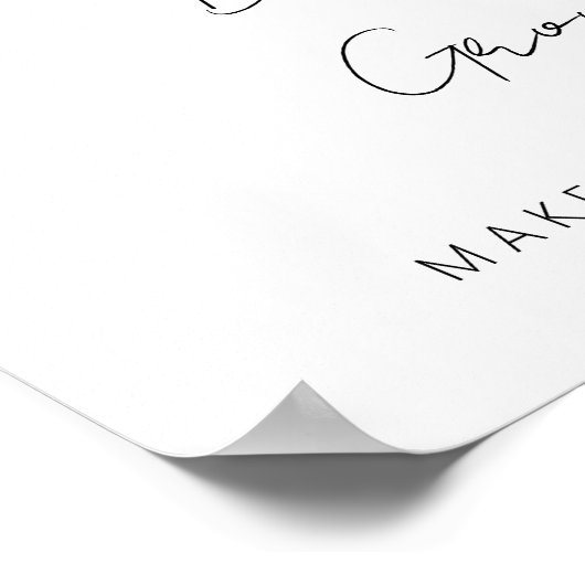 Minimalistisch Confetti-uitreisteken Poster (Hoek)