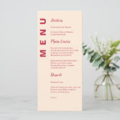 Minimalistisch congres van de hedendaagse legant W Menu (Staand voorkant)