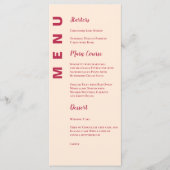 Minimalistisch congres van de hedendaagse legant W Menu (Voorkant)