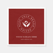 Minimalistisch Corporate Branding Ontwerp Papieren Servet (Voorkant)