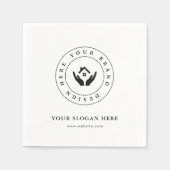 Minimalistisch Corporate Branding Ontwerp Papieren Servet (Voorkant)