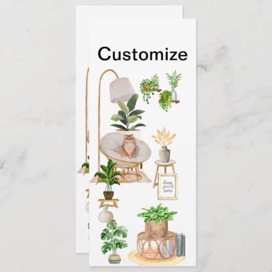 Minimalistisch Cozy Home Bladwijzer (Voorkant / Achterkant)