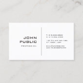 Minimalistisch creatief design, modern, stijlvol d visitekaartje (Voorkant)