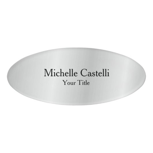 Minimalistisch Creatief Nuttig Duurzaam Eenvoudig  Naambadge (Voorkant)