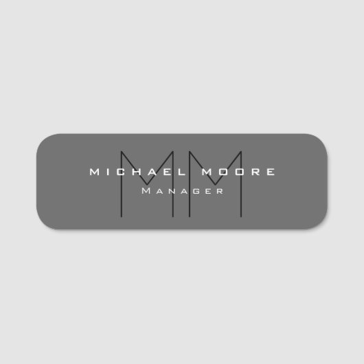 Minimalistisch Creatief Nuttig Duurzaam Eenvoudig  Naamplaatje (Voorkant)