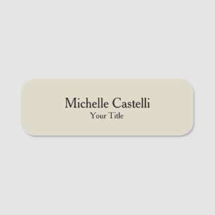 Minimalistisch Creatief Nuttig Duurzaam Eenvoudig  Naamplaatje